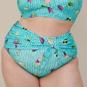 New Torrid Plus Size 6 Nightmare Before Christmas Swimsuit Bottoms Sally Swim
